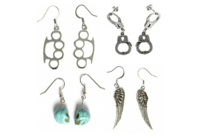 Biker earrings